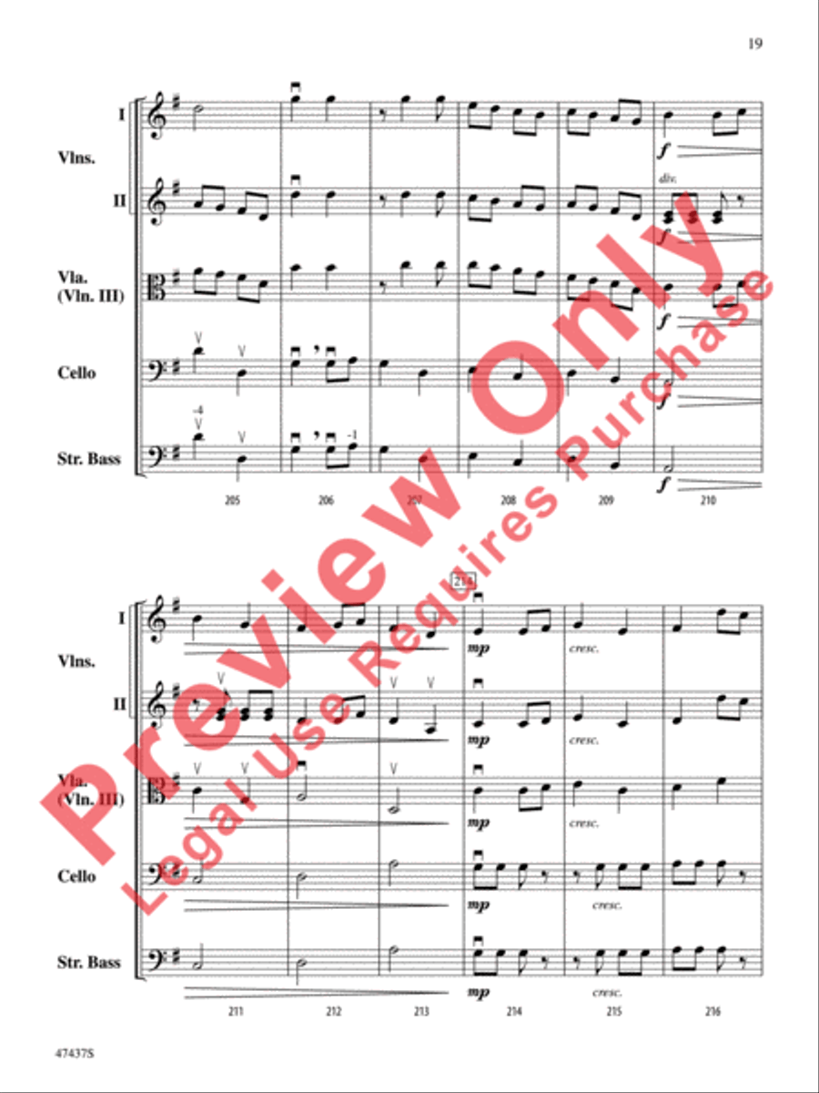 Dance of the Red Dragons Dance of the Red Dragons String Orchestra scores gallery preview page 20