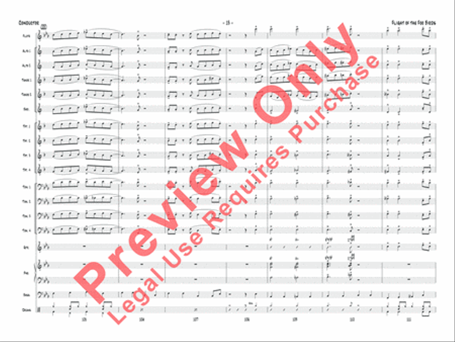 Flight of the Foo Birds Jazz Ensemble scores gallery preview page 30
