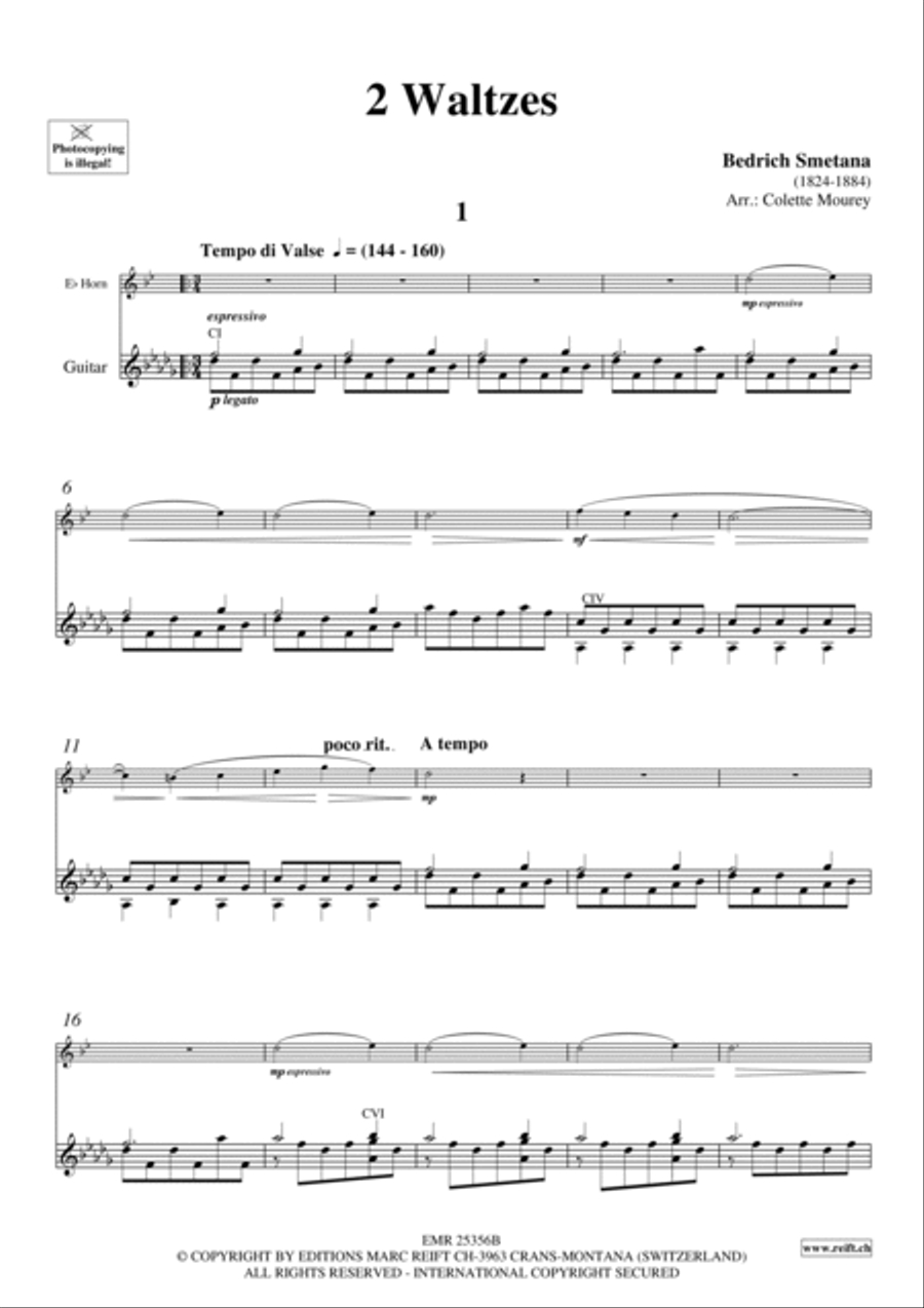 2 Waltzes 2 Waltzes Horn scores gallery preview page 4