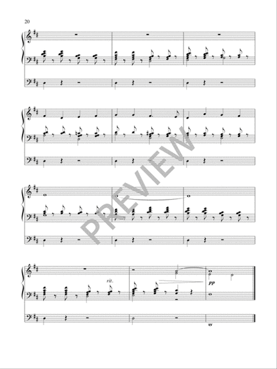 Six Organ Preludes on Hymntunes by Marty Haugen, Jeremy Young, and Skinner Chavez-Melo Organ scores gallery preview page 22