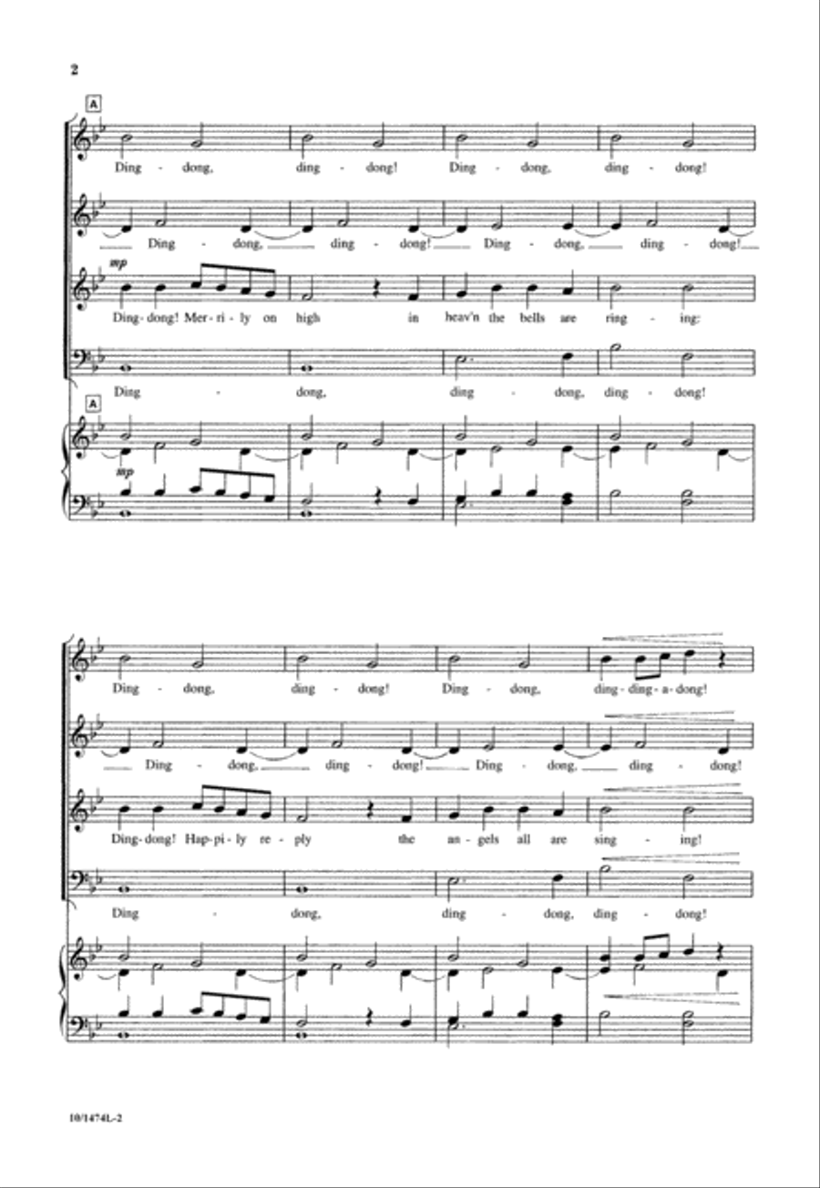 Ding Dong! Merrily on High 4-Part scores gallery preview page 2