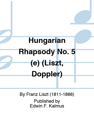 Book cover for Hungarian Rhapsody No. 5 (e) (Liszt, Doppler)