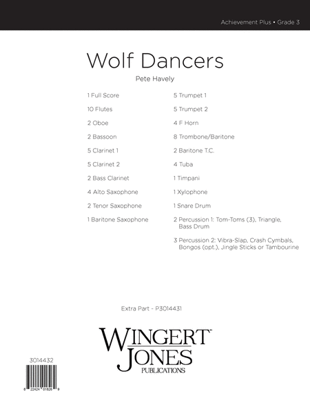 Wolf Dancers - Full Score