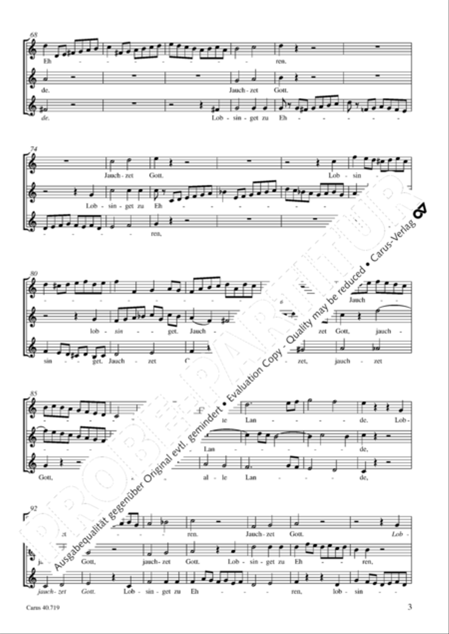 Jauchzet Gott, alle Lande SSA scores gallery preview page 4