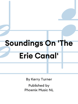 Book cover for Soundings On 'The Erie Canal'