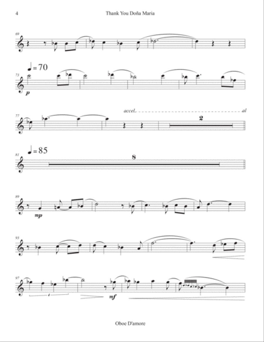 Thank You Doña Maria (all parts) Small Ensemble scores gallery preview page 4