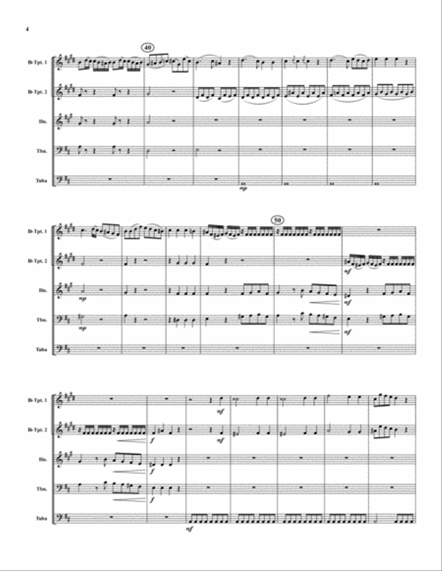 Grand Solo Brass Quintet scores gallery preview page 5