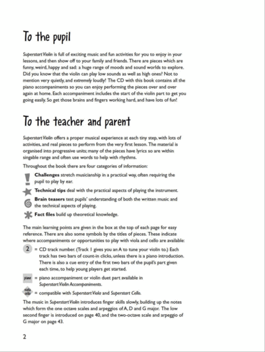 Superstart Violin (the Complete Method) Violin scores gallery preview page 2