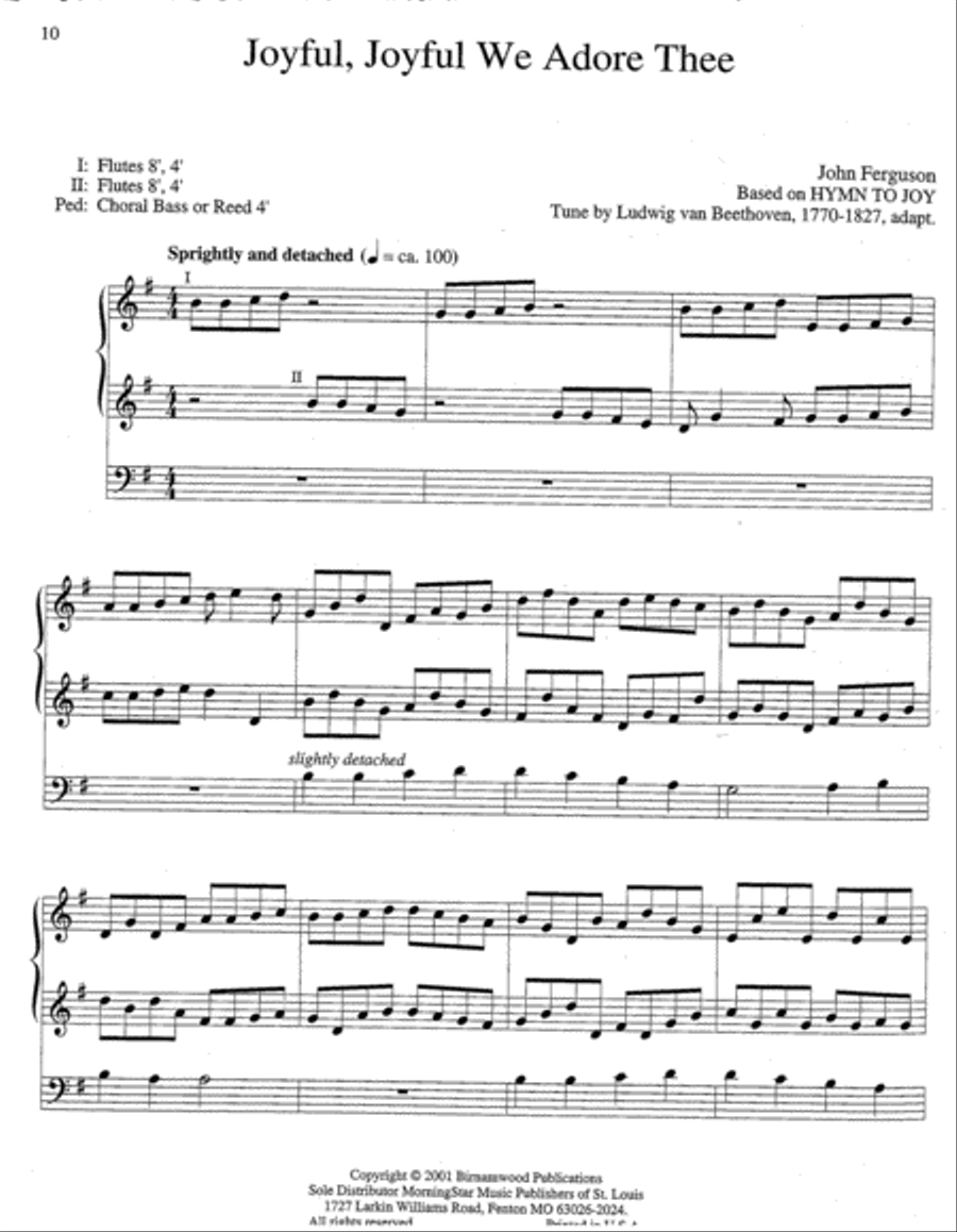 A Thanksgiving Triptych Organ scores gallery preview page 4