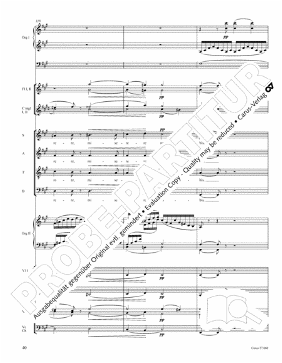 Messe a quatre voix 4-Part scores gallery preview page 51