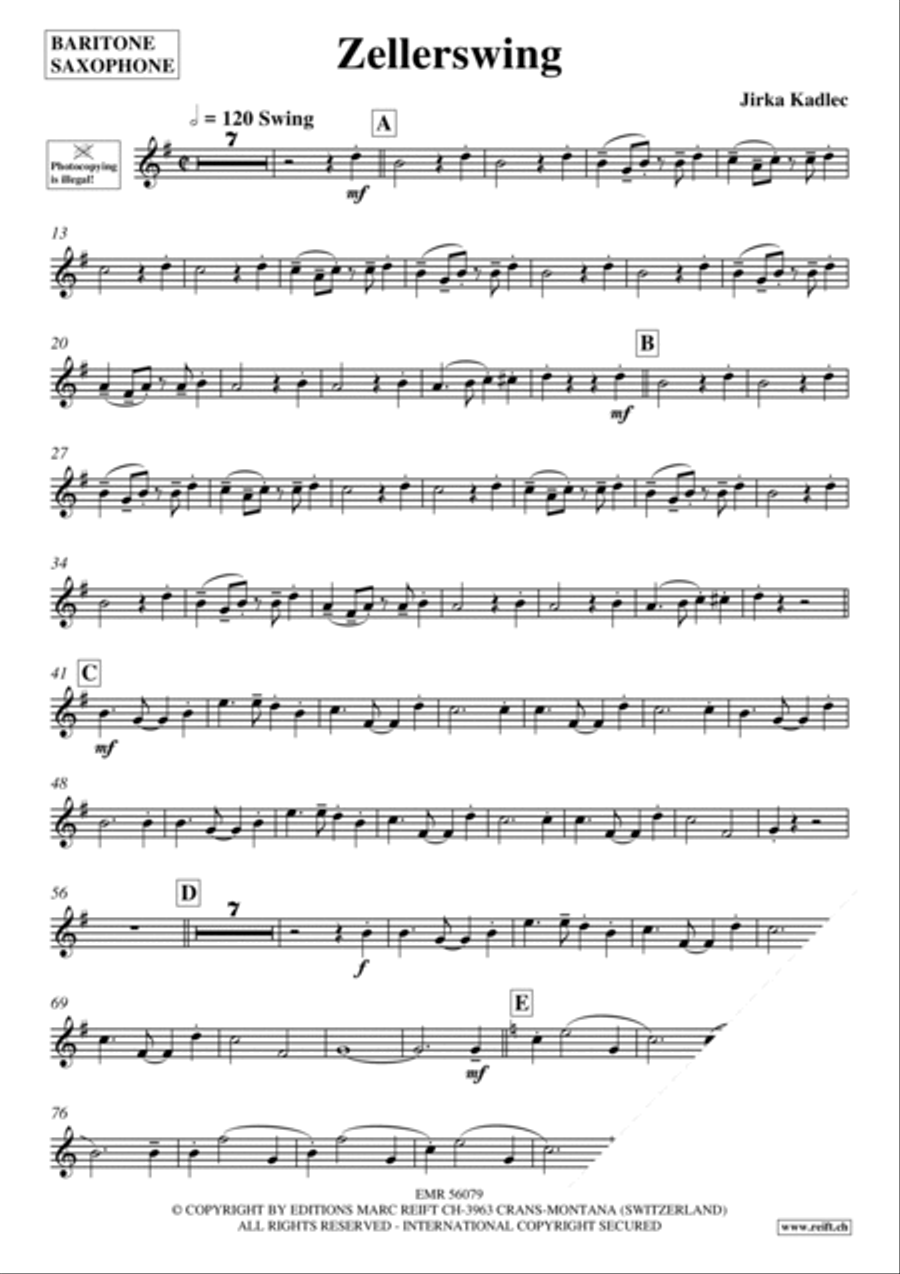 Zellerswing Baritone Saxophone scores gallery preview page 3