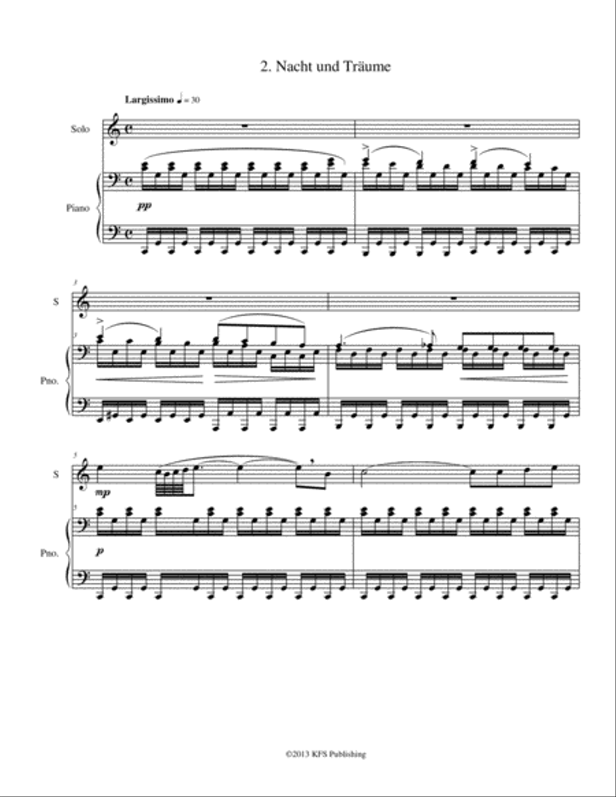 Nine Schubert Art Songs Voice Solo scores gallery preview page 5