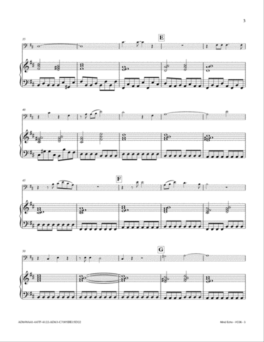 Mind Echo Mind Echo Piano scores gallery preview page 3