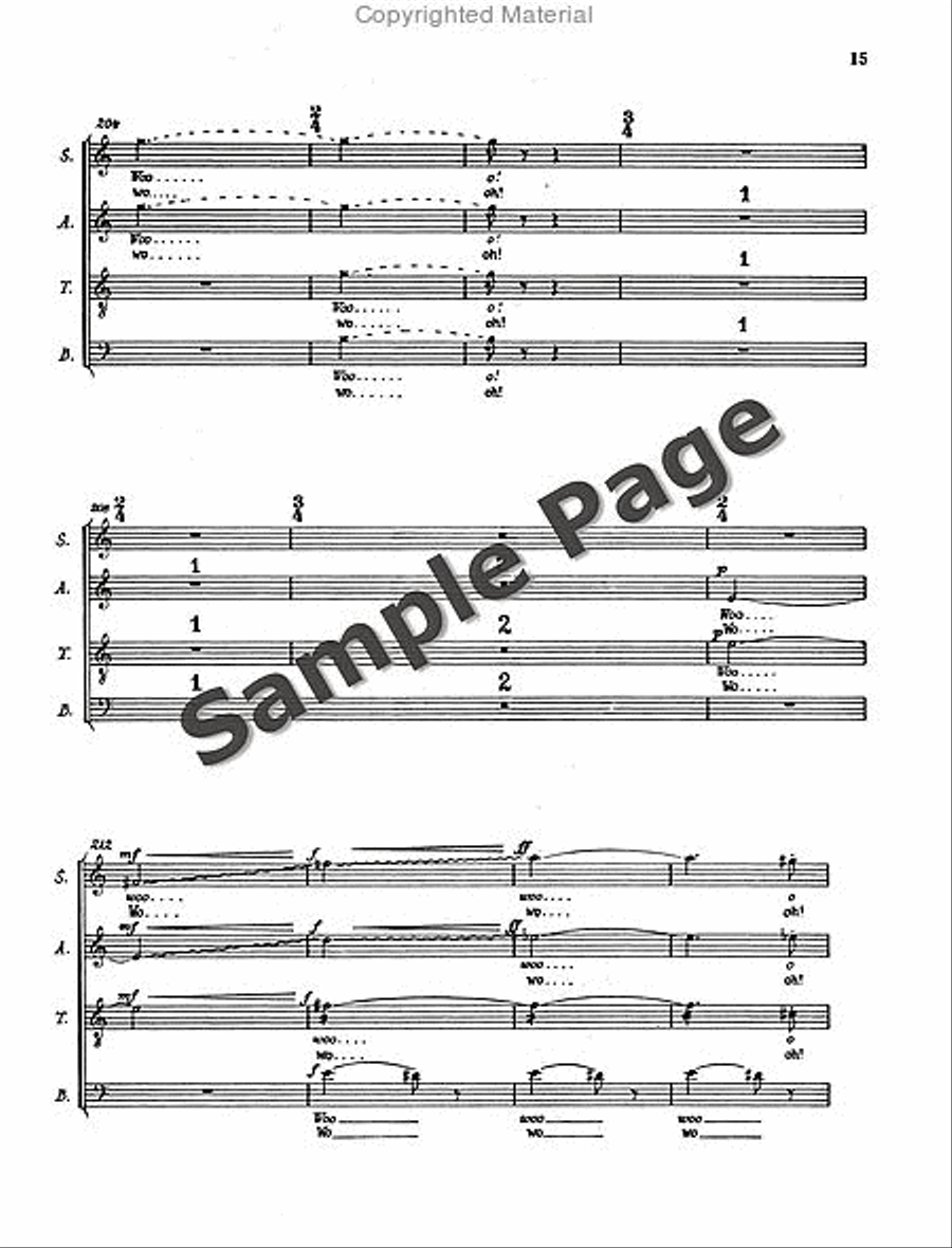 Henze Moralities(1967) Chor.score 4-Part scores gallery preview page 18