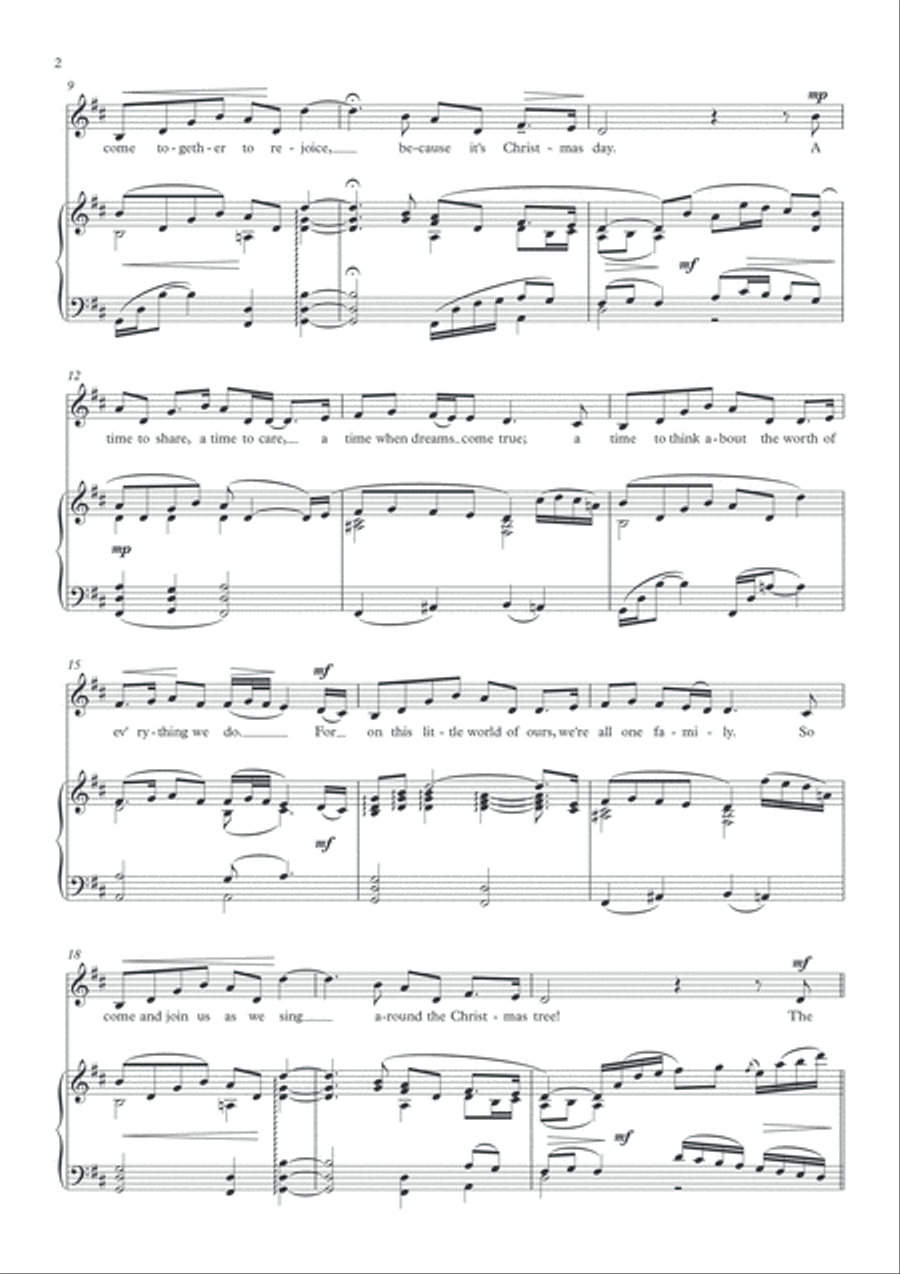 Christmas In Australia Unison Choir scores gallery preview page 3
