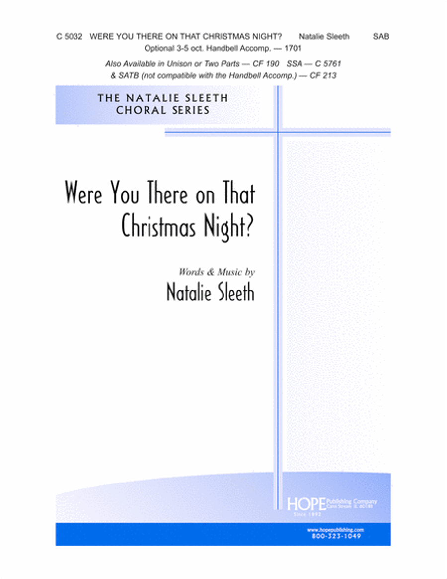 Were You There on That Christmas Night? Choir scores gallery preview page 1