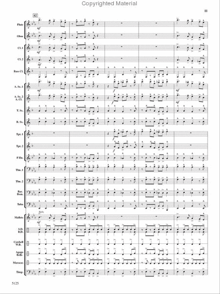 Deck the Halls With Chips and Salsa Concert Band scores gallery preview page 10