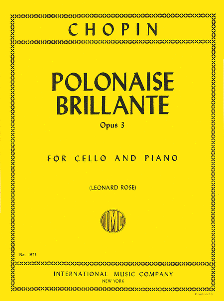 Polonaise Brillante, Op. 3 (FEUERMANN-ROSE)