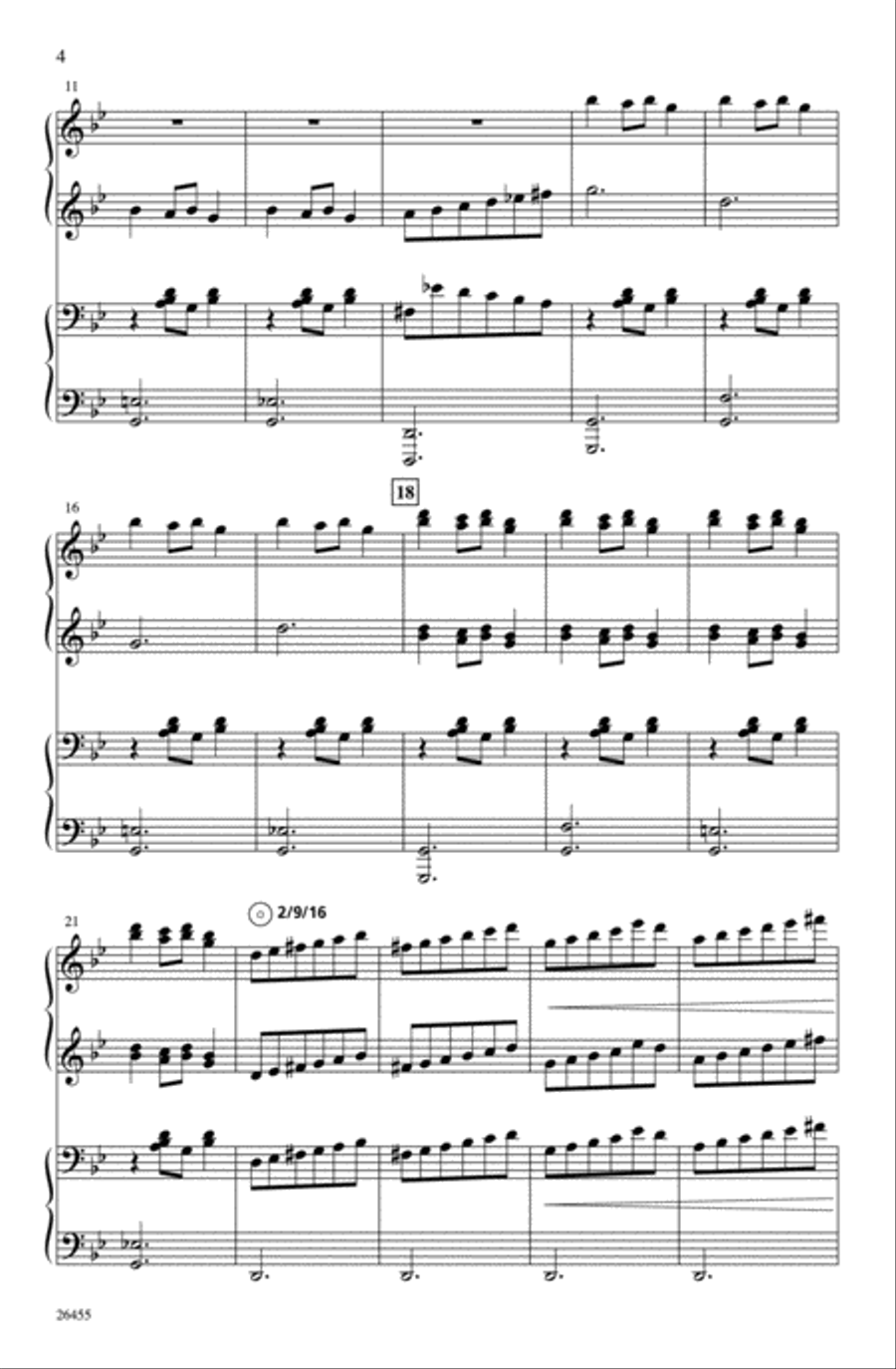 O Christmas Three 4-Part scores gallery preview page 3