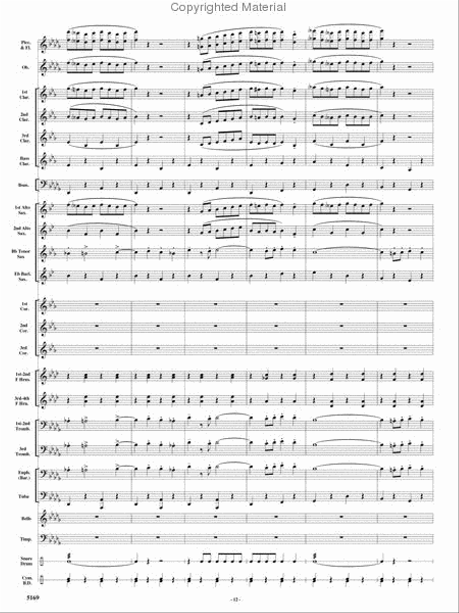 Rolling Thunder Concert Band scores gallery preview page 11