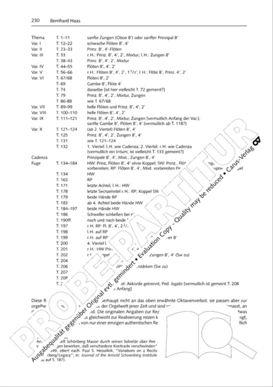 Orgelschule zur historischen Auffuhrungspraxis Organ Solo scores gallery preview page 231