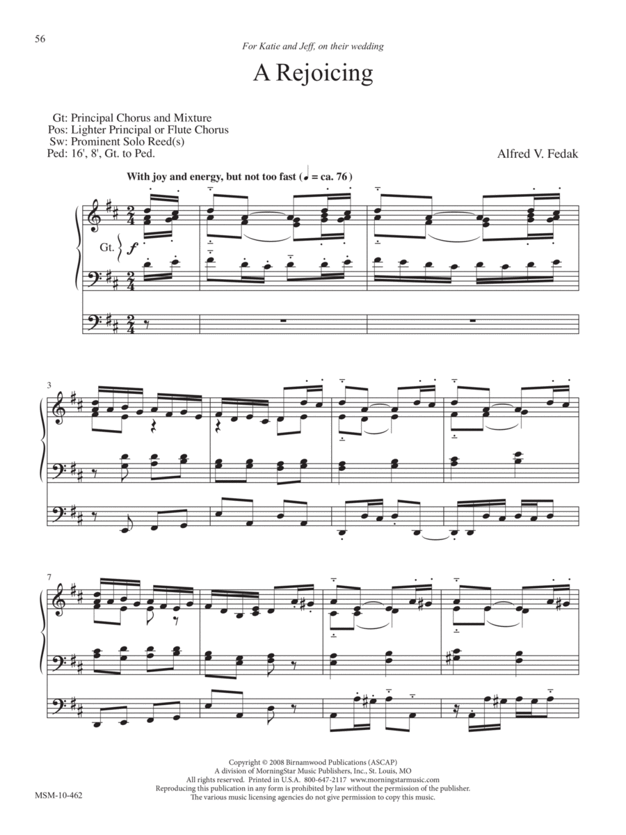 A Rejoicing Organ scores gallery preview page 1