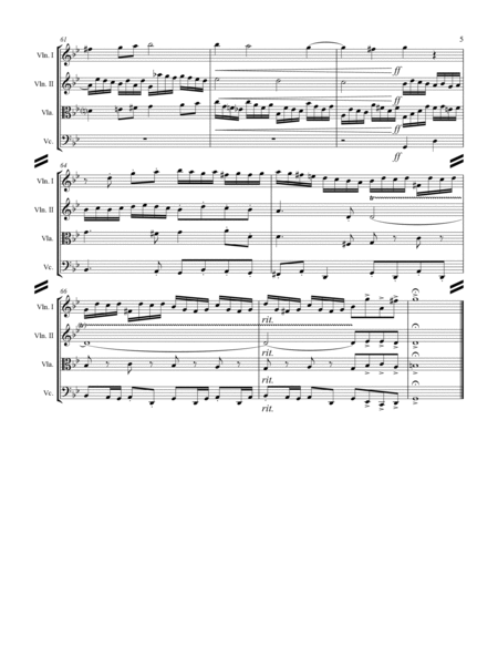 Bach - Fugue in G minor - “Little Organ Fugue” (for String Quartet) image number null