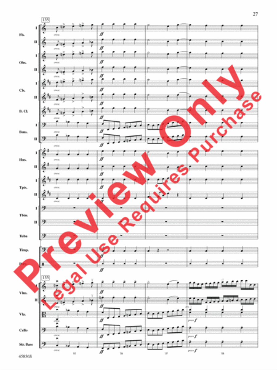 Academic Festival Overture, Op. 80 Full Orchestra scores gallery preview page 27