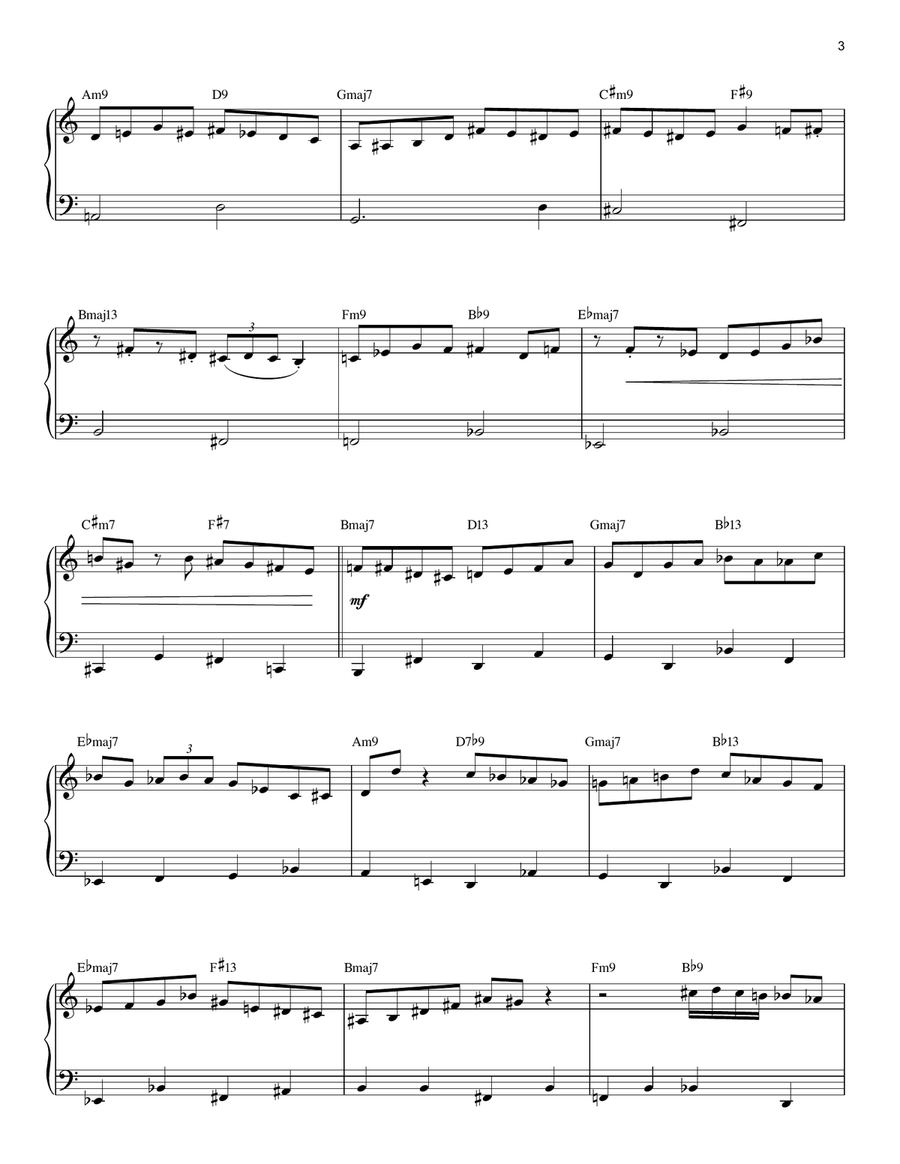 Giant Steps Piano Solo scores gallery preview page 3