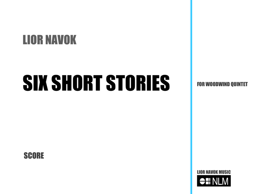 "Six Short Stories" - for Woodwind Quintet (1996) image number null