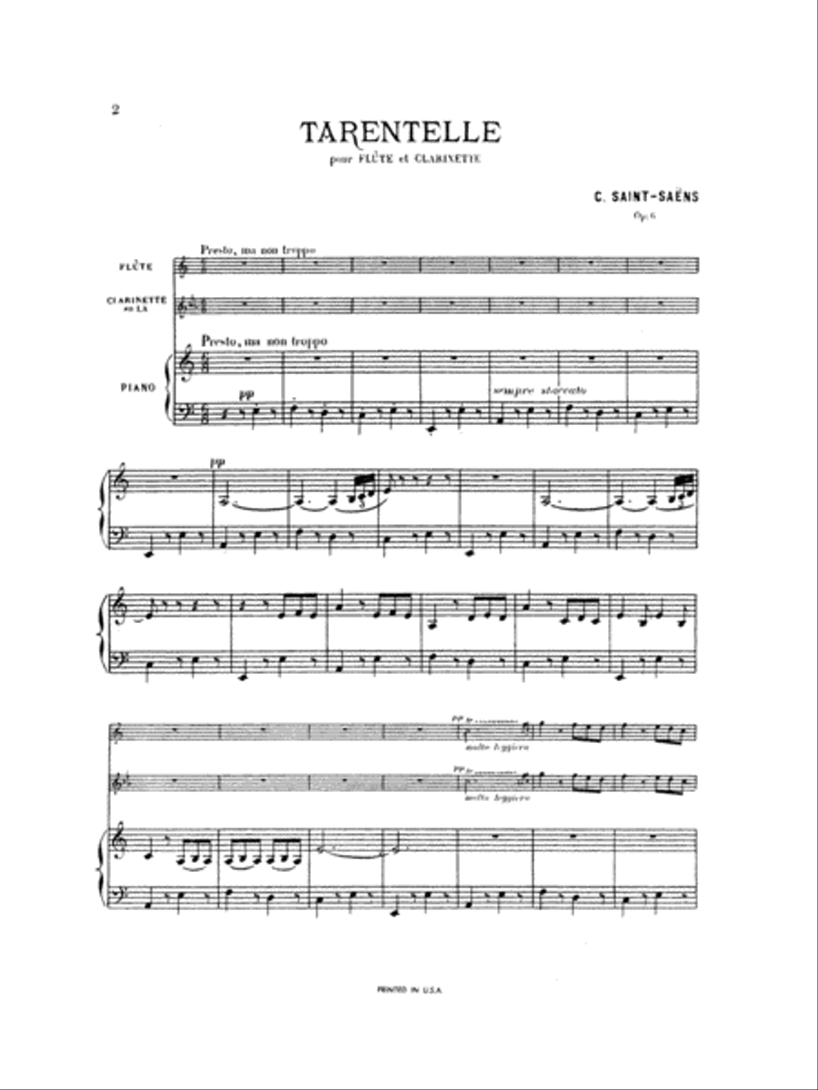 Tarantelle, Op. 6 Small Ensemble scores gallery preview page 3