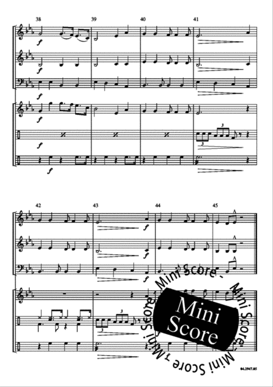 Five Spirituals 3-Part scores gallery preview page 9
