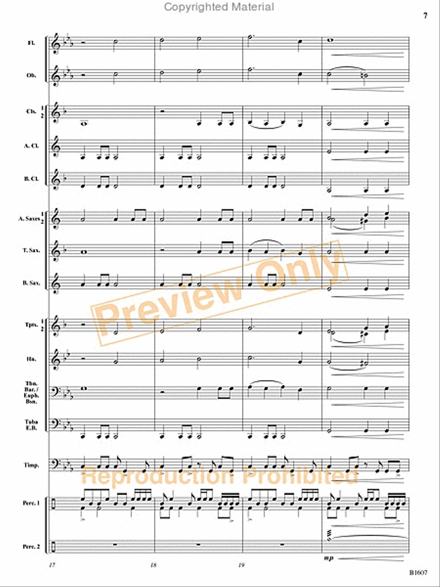 The Fires of Bandai Concert Band scores gallery preview page 28