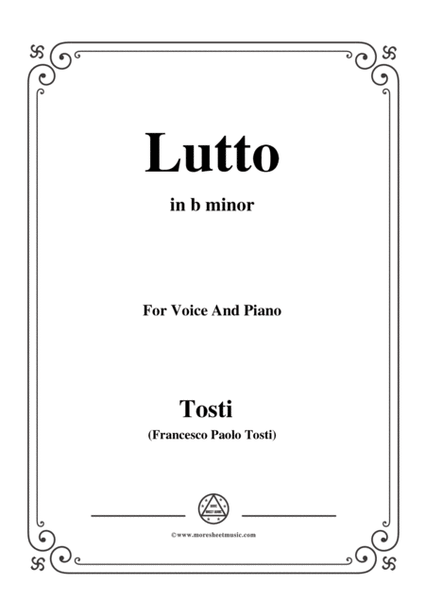 Tosti-Lutto in b minor,for Voice and Piano image number null