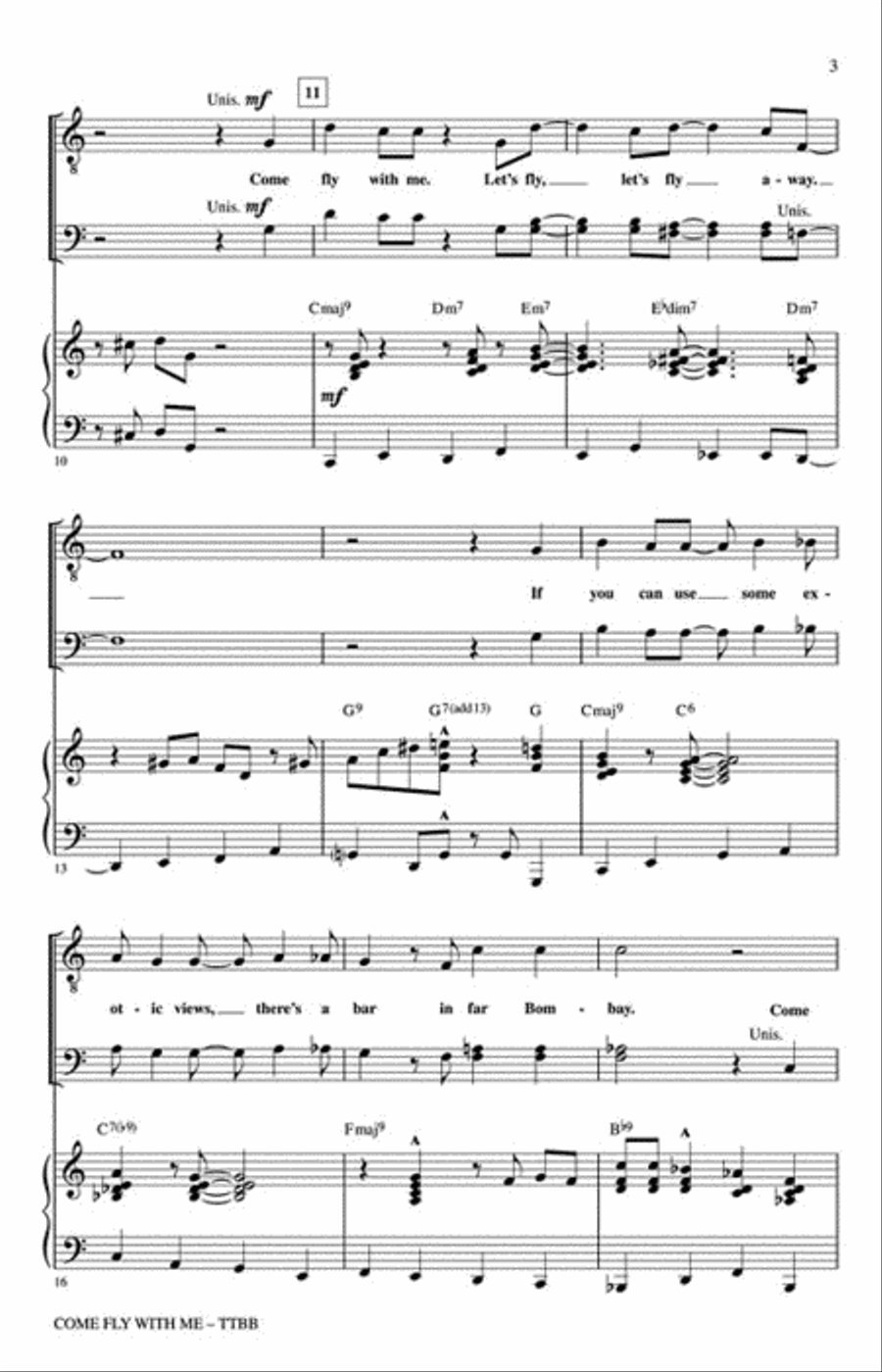 Come Fly with Me TTBB scores gallery preview page 3