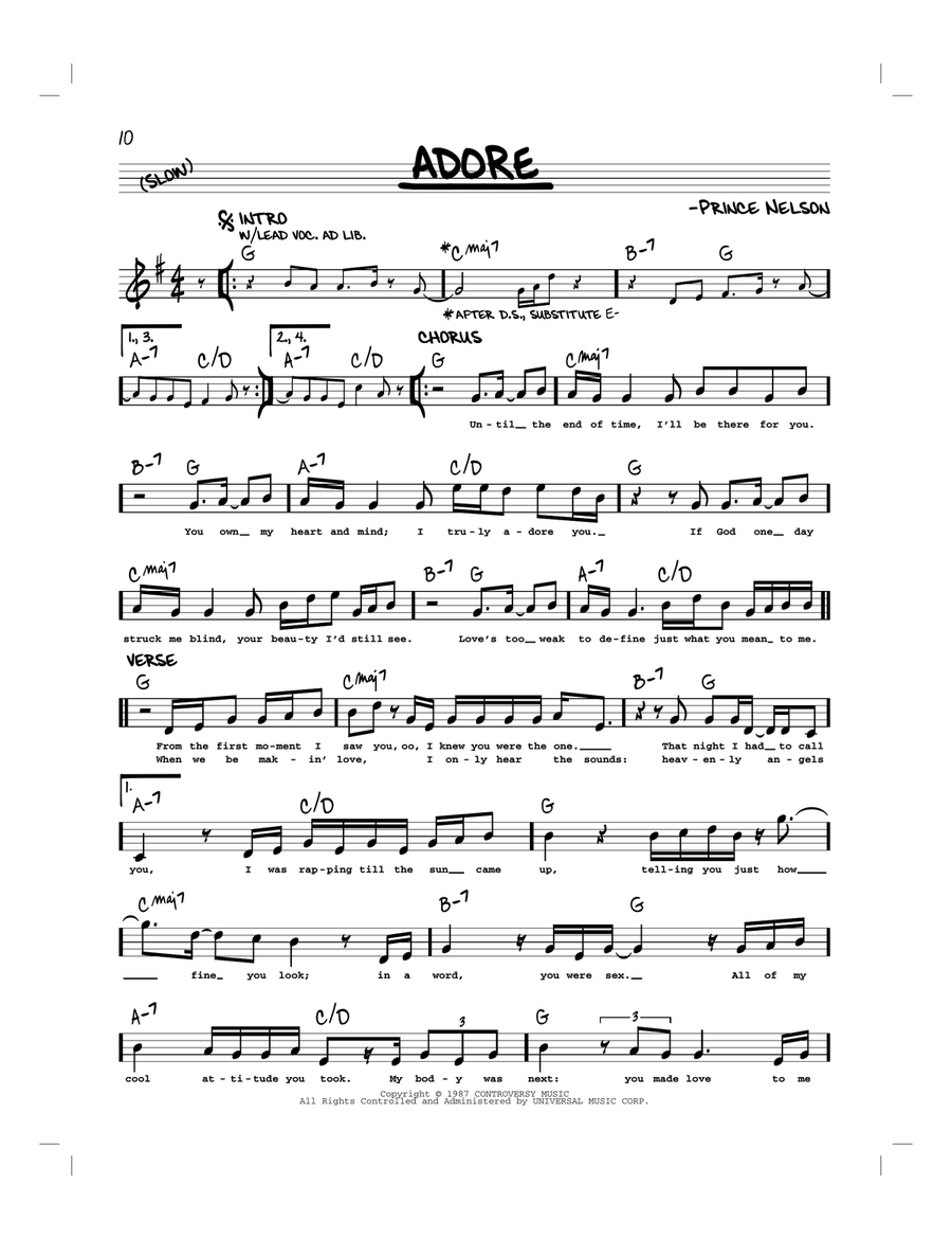 Adore Piano scores gallery preview page 1