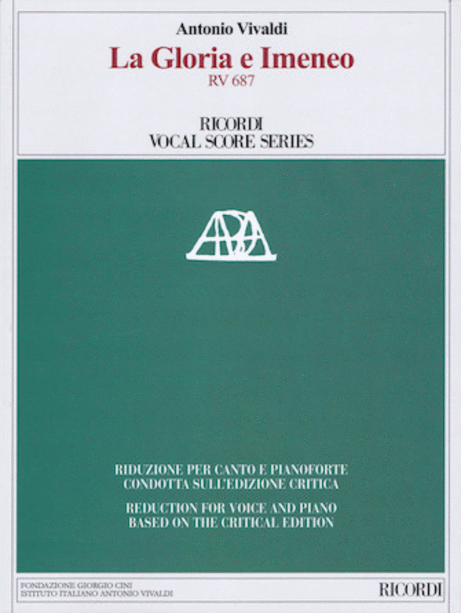 La Gloria e Imeneo RV 687 Voice scores gallery preview page 1