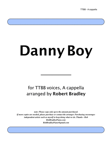 Danny Boy TTBB image number null
