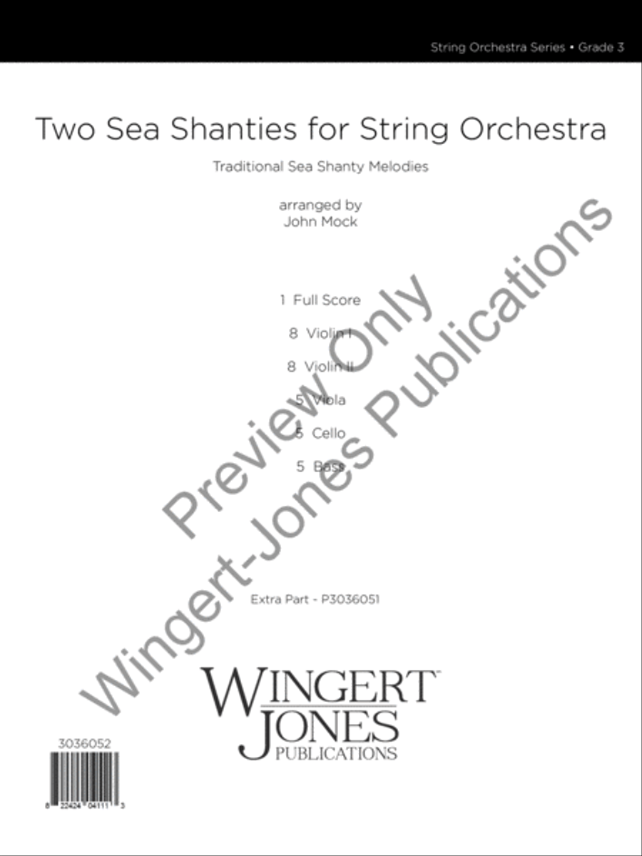 Two Sea Shanties for String Orchestra (Score) String Orchestra scores gallery preview page 2