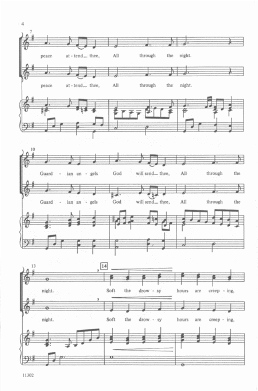 All Through the Night Women's Choir scores gallery preview page 8