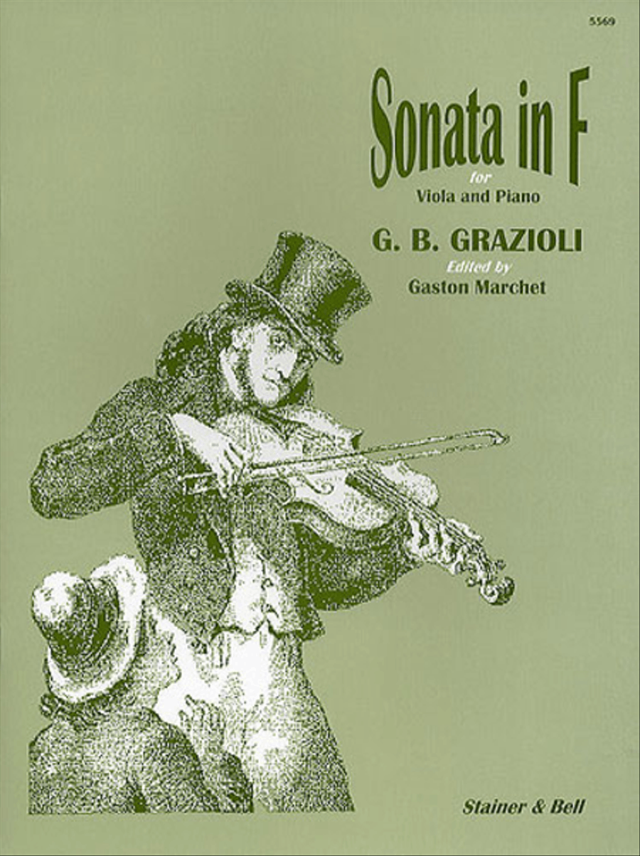 Sonata in F for Viola and Piano Piano Accompaniment scores gallery preview page 1