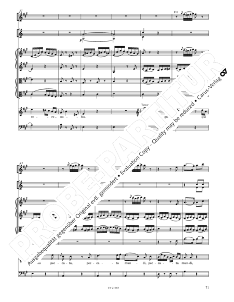 Creation Mass in A-major after Joseph Haydn (Schopfungsmesse in A nach Joseph Haydn) 4-Part scores gallery preview page 72