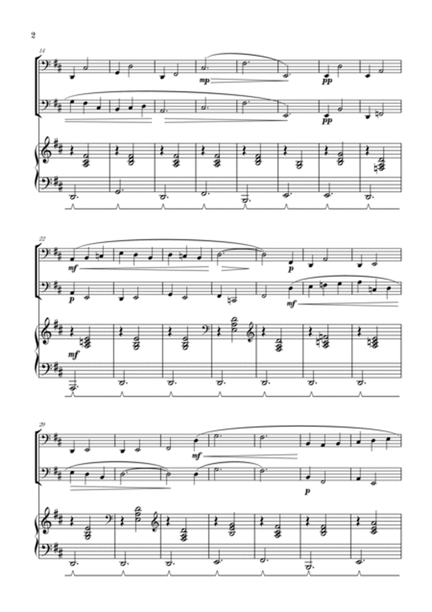 Gymnopédie no 1 | Bassoon Duet | Original Key| Piano accompaniment |Easy intermediate image number null