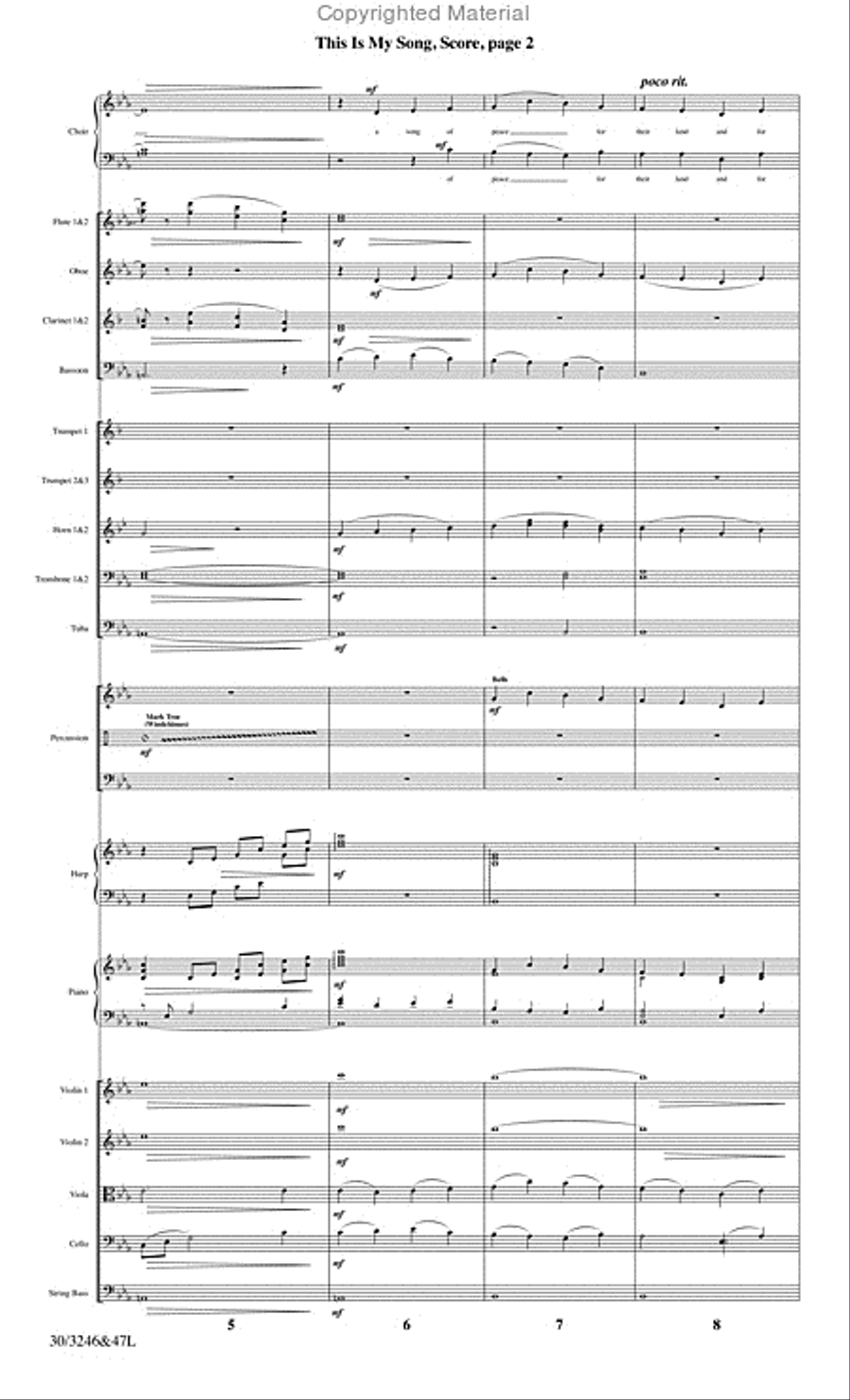 This Is My Song - Orchestral Score and Parts Choir scores gallery preview page 5