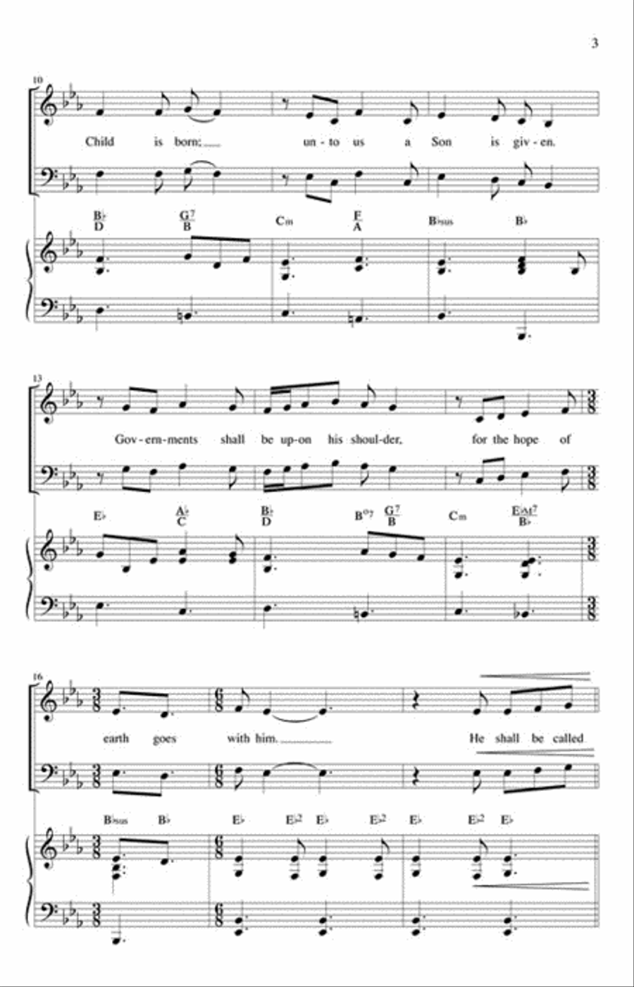 Wonderful Counselor Choir scores gallery preview page 3