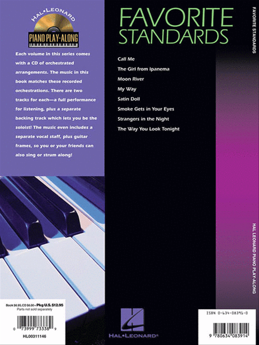 Favorite Standards Piano, Vocal, Guitar scores gallery preview page 2