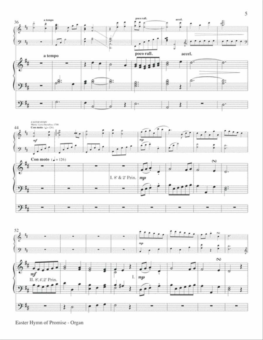 Easter Hymn of Promise Choir scores gallery preview page 5