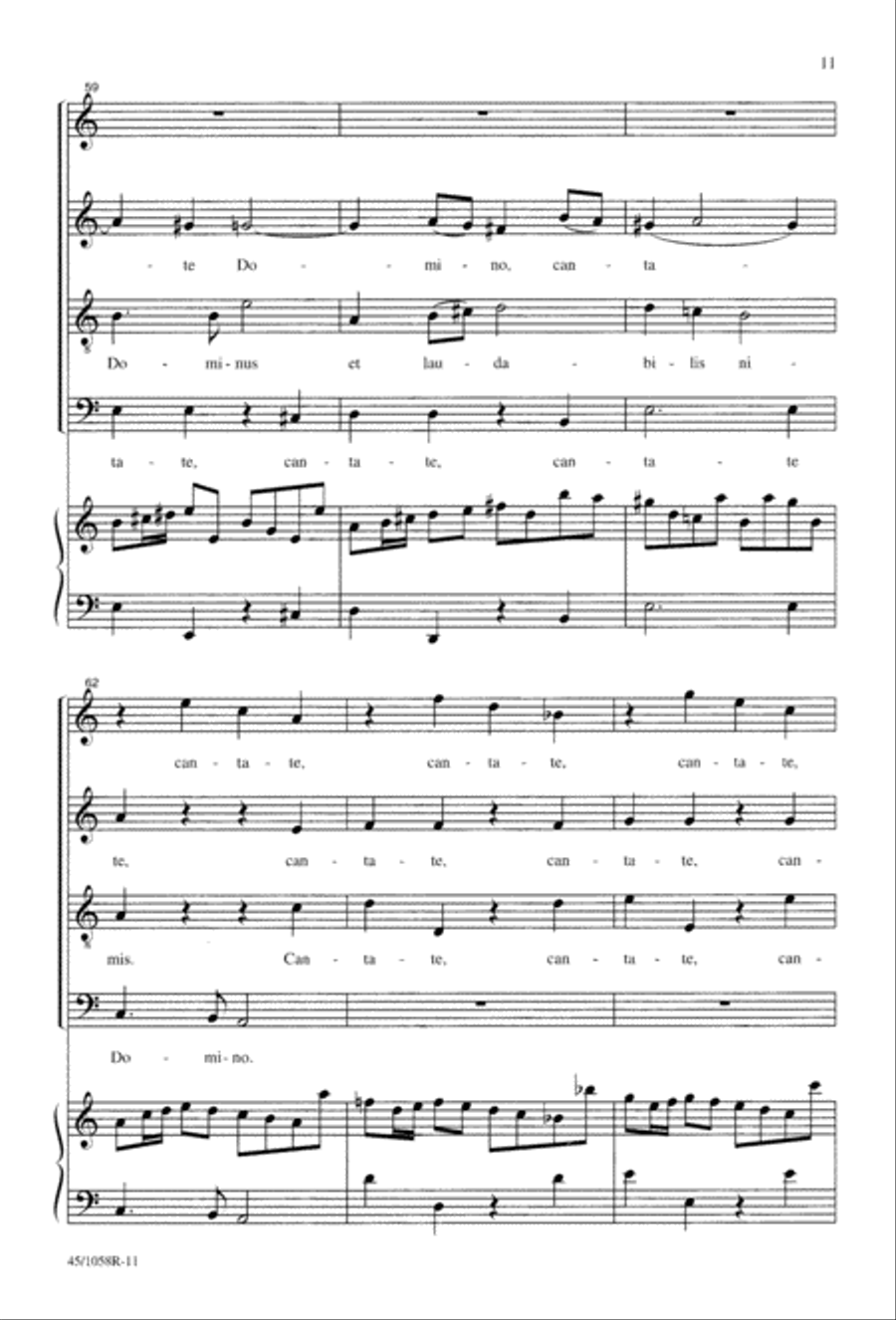 Cantate Domino 4-Part scores gallery preview page 13