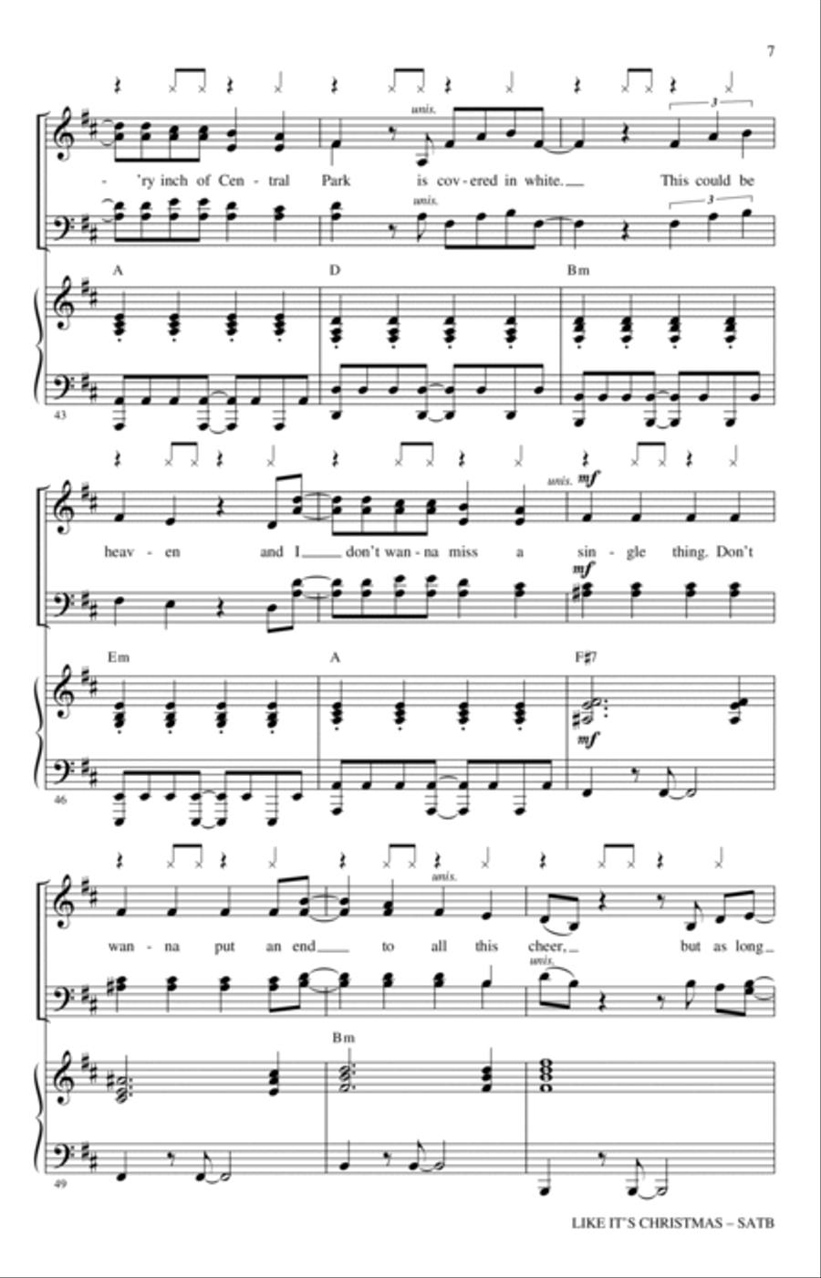 Like It's Christmas (arr. Mac Huff) 4-Part scores gallery preview page 6