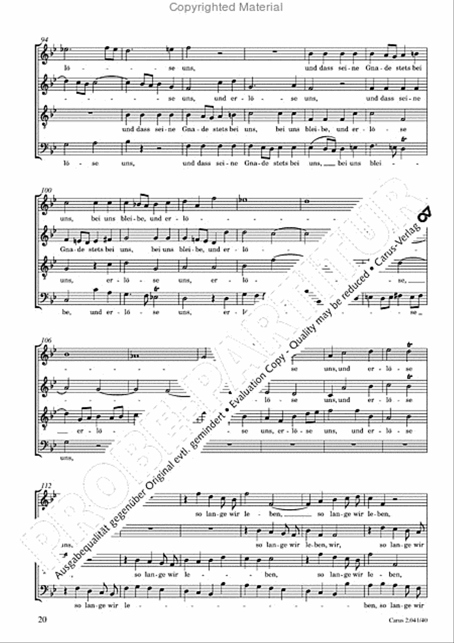 Motets and arias for choirs collected and edited by Johann Adam Hiller, vol. 4 Voice Solo scores gallery preview page 21